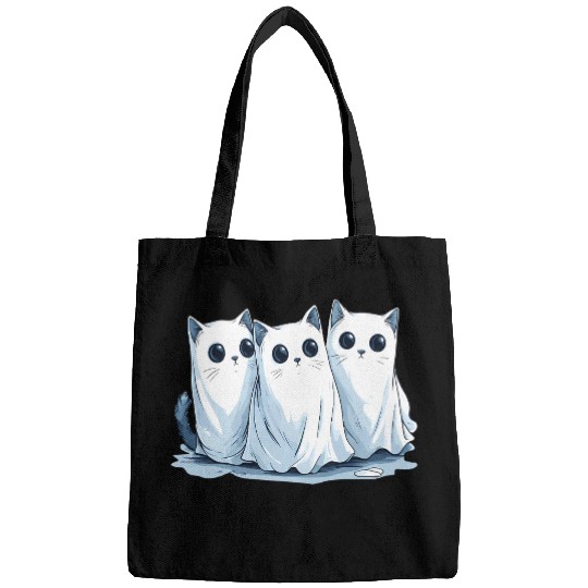Funny Ghost Cat Bags