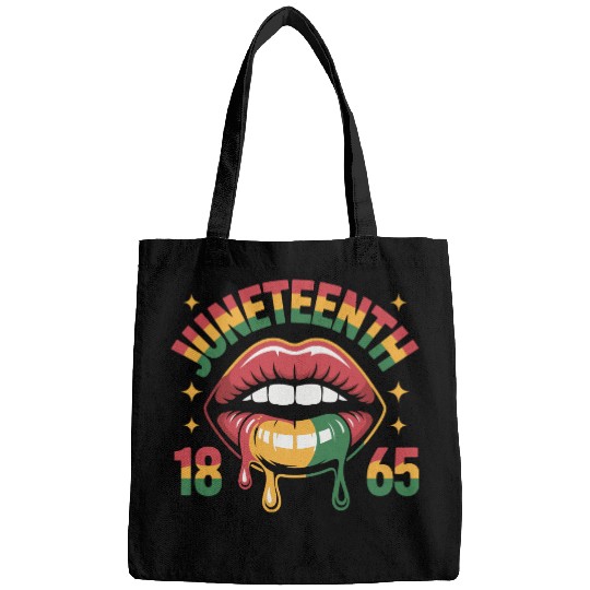 Juneteenth 1865 Rasta Lips Bags