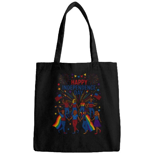 lgbt happy independence day Bags