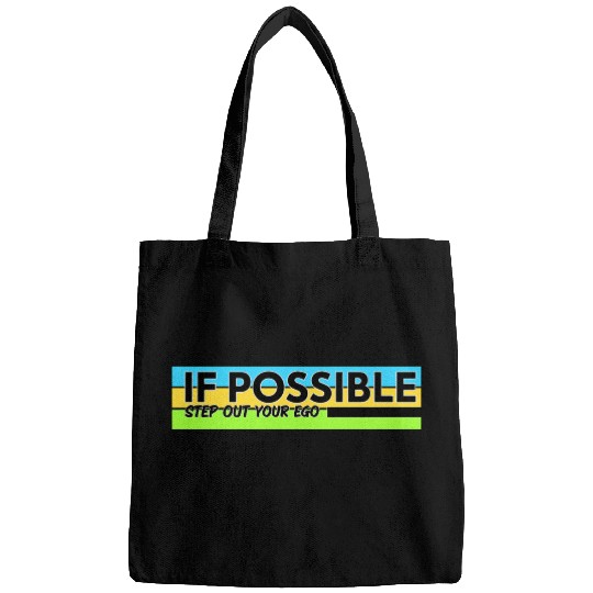 Typography design with meaningful quotes Bags