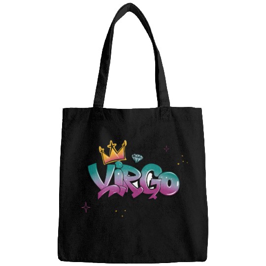 Virgo Graffiti Zodiac Art Bags