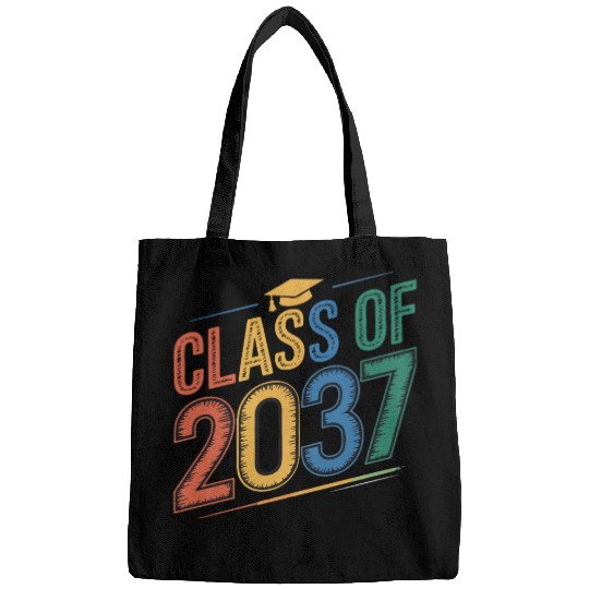 Class of 2037 Grow With Me, Funny back to school Bags