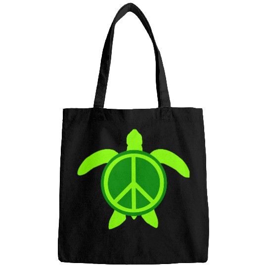 Water Turtle Peace Victory Love Cute Symbol Logo Bags
