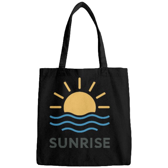 Elegant Sunrise Ocean Scene Design Bags