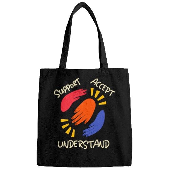Support Accept Understand Autism Advocacy Bags