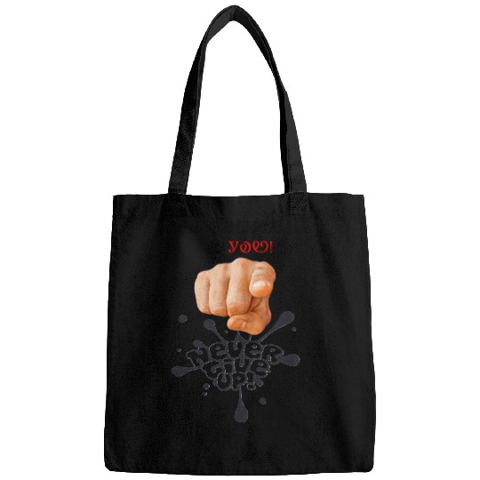 Bold Pointing Finger with Push Message Bags