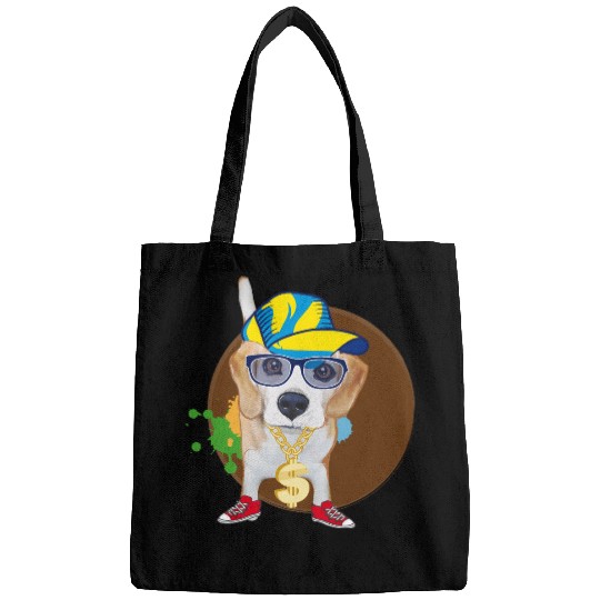 Cool Hip-Hop Beagle with Sunglasses & Style Bags