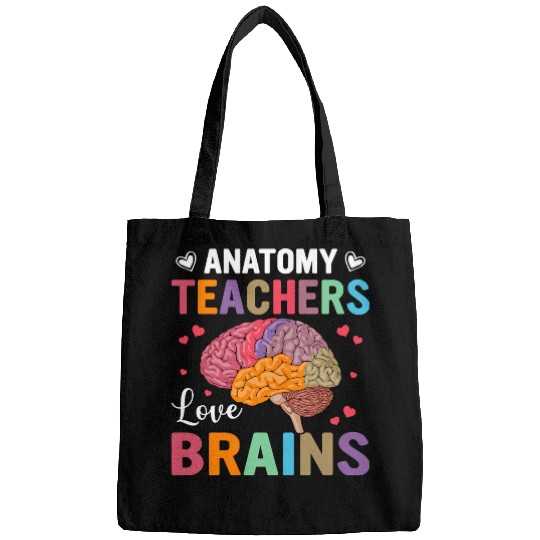 Anatomy Teacher Love for Brains - Colorful Design Bags