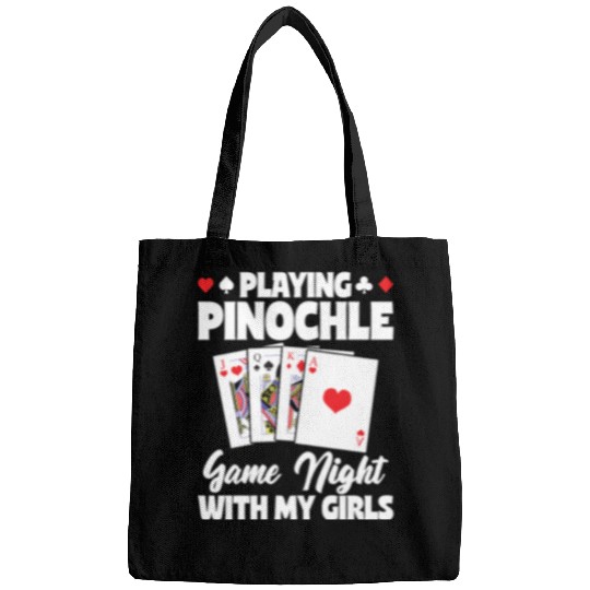 Playing Pinochle Game Night With My Girls Bags