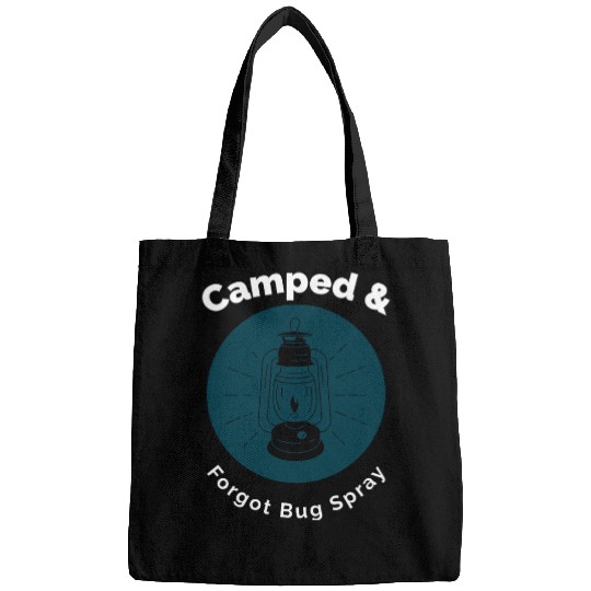 Creepy Lantern Camping Graphic Bags