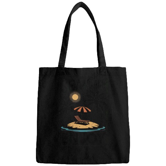 Beach Sunset Palm Island Graphic Bags