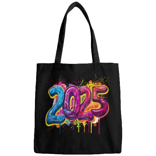 Colorful 2025 Graffiti Style Celebration Bags