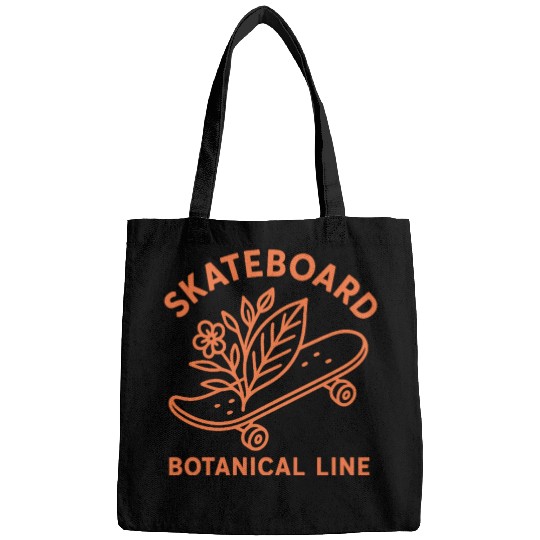 Botanical Skateboard Design for Nature Lovers Bags