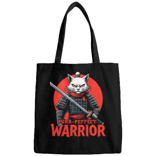 Purr-Perfect Warrior Cat Design Bags