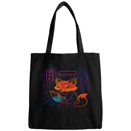 Neon Fox Nightlife Streetwear Bags