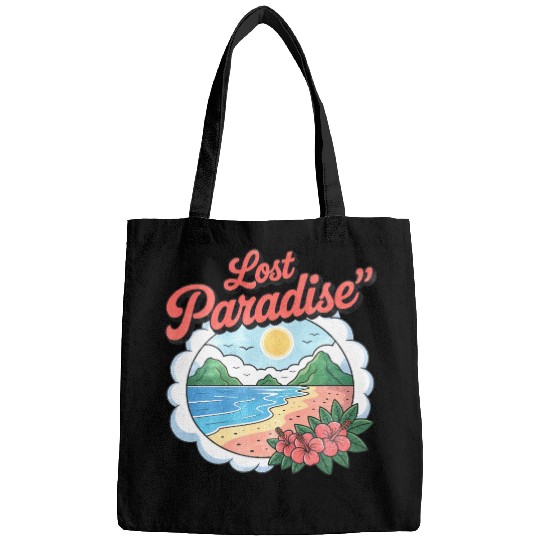Lost Paradise Tropical Scene Bags
