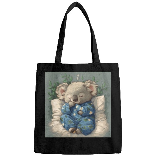 Cute Koala Sleeping in Pajamas Bags