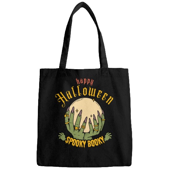 Halloween Moon Hand Illustration Bags