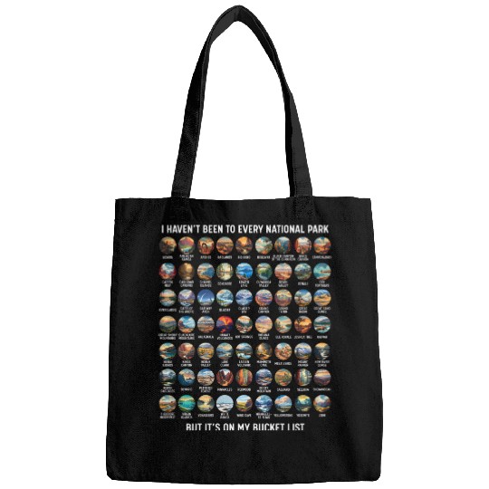 All US National Park Checklist Bucket List Bags