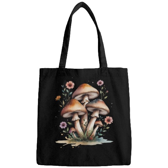 Whimsical Forest Mushrooms Design Bags