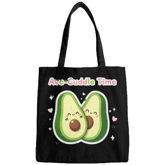 Cute Avocado Cuddle Design Bags