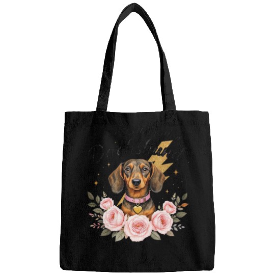 Dog Mom Life Gift with Floral Design Bags