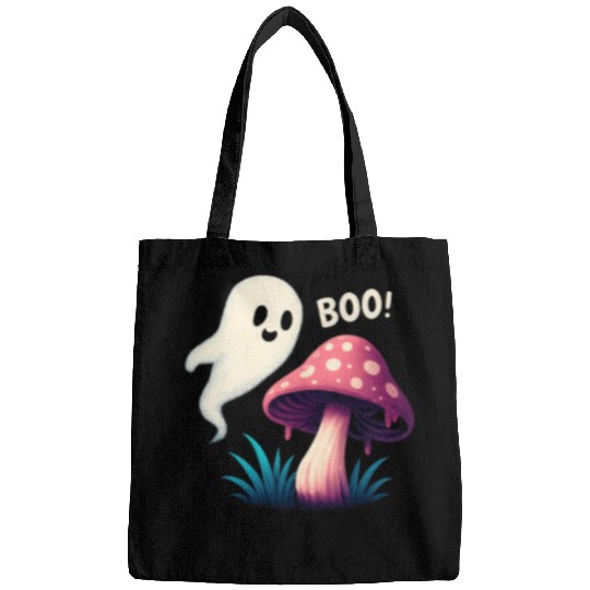 Spooky Forest Mushroom Halloween Design Bags