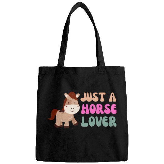 Whimsical Horse Lover Illustration Bags