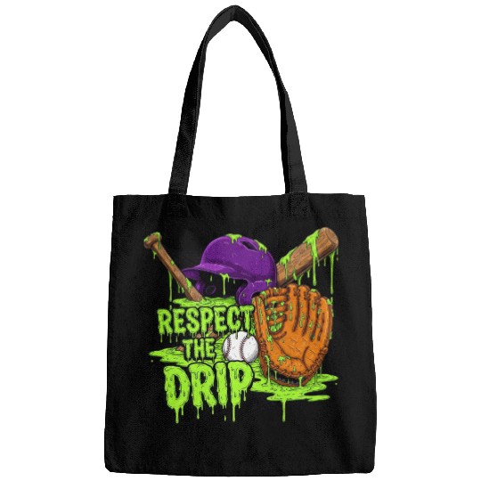 Respect the Drip Baseball Fan Halloween  Bags