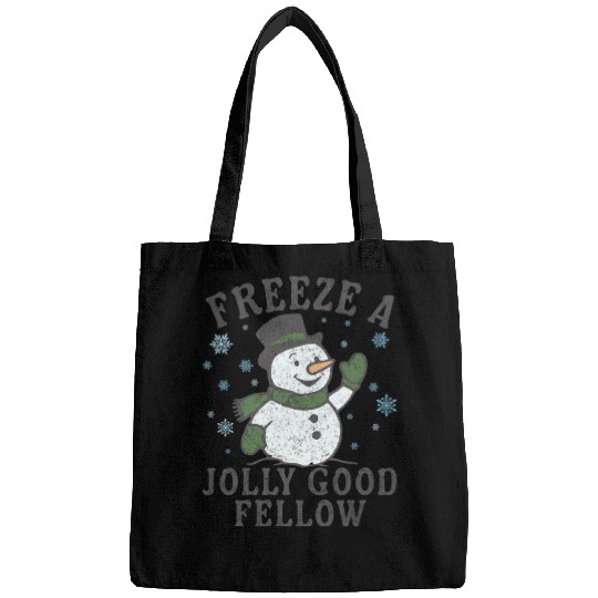 Frosty Snowman Jolly Greeting Design Bags