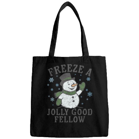 Frosty Snowman Jolly Greeting Design Bags