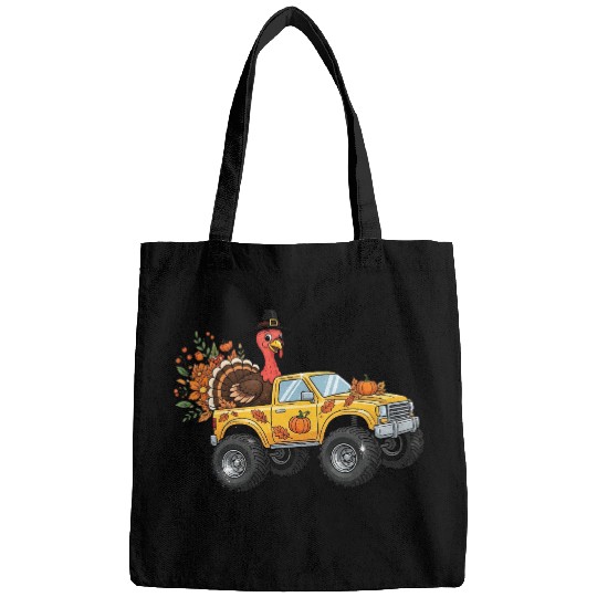 Autumn Thanksgiving Truck with Turkey Bags