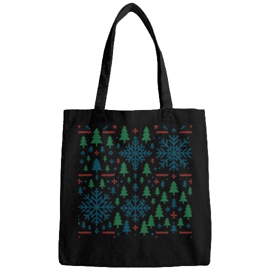 Festive Winter Snowflake Pattern Bags