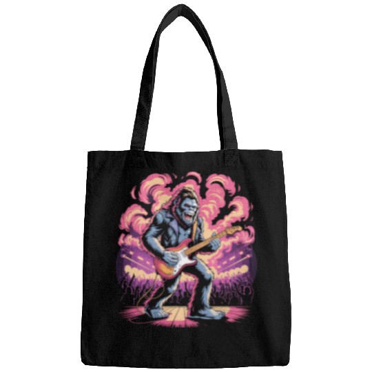 Rocking Sasquatch Guitar Legend at Concert Stage Bags