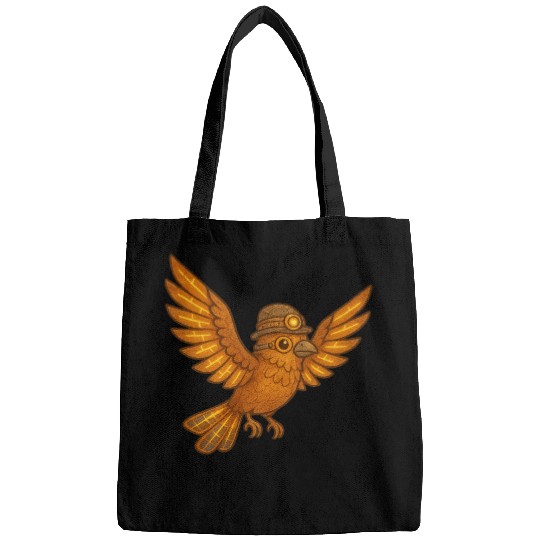 Steampunk Owl with Gears and Lantern Bags