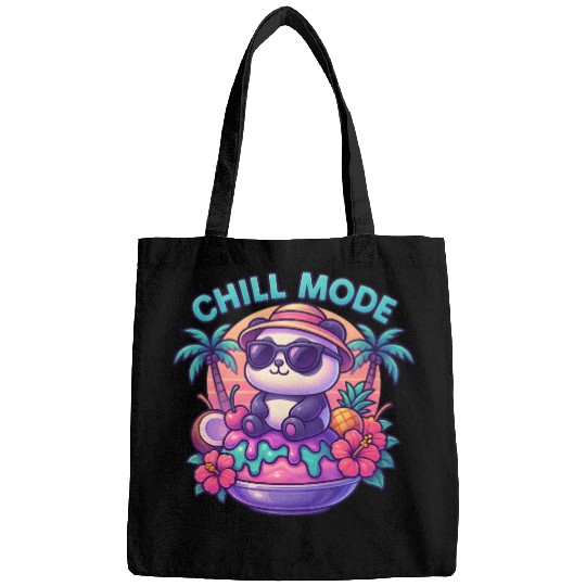 Panda Chill Mode Summer Vibes Bags