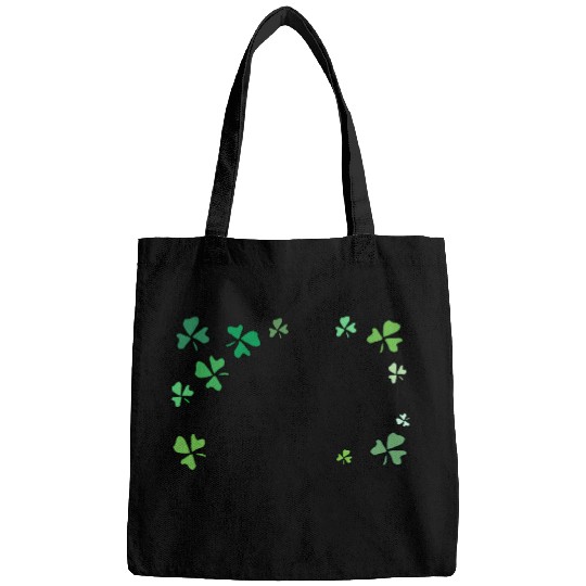 Dark green shamrocks, St Patrick's Bags