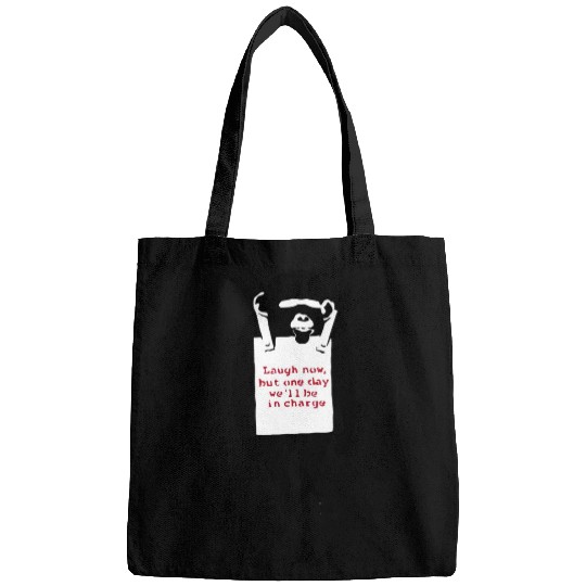 Banksy Laugh Now Monkey Bags