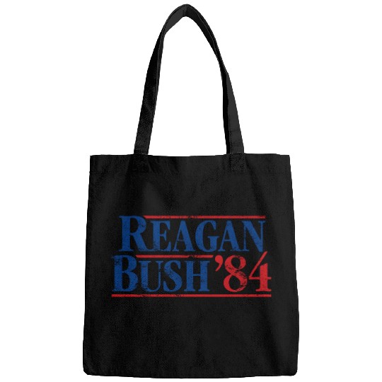 Distressed Reagan - Bush ’84 Bags