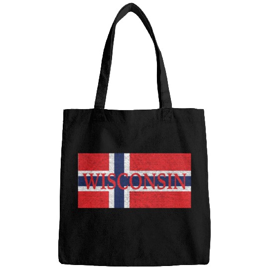 Wisconsin Norwegian Flag Bags