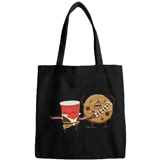 Funny star wars han solo and chewbacca Bags