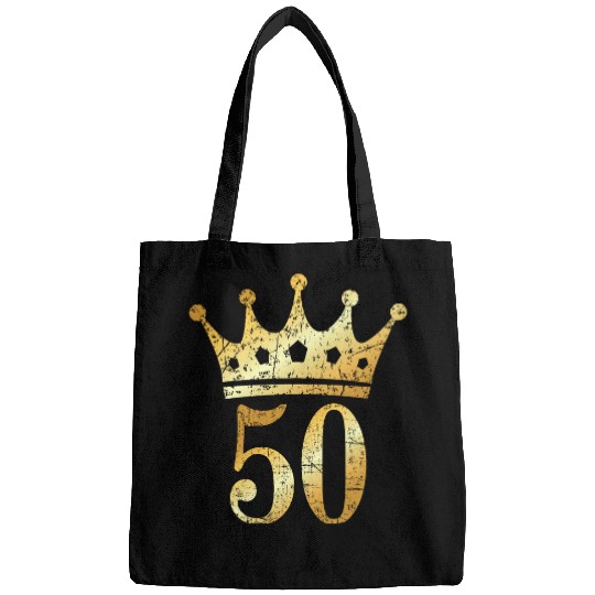 50th Birthday & Anniversary Crown (Golden-Yellow) Bags