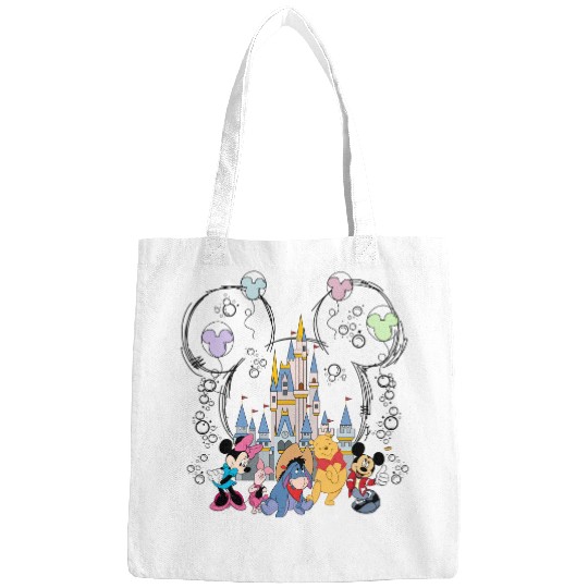 Retro Disney Magic Kingdom Bags, Disney Friends Bags