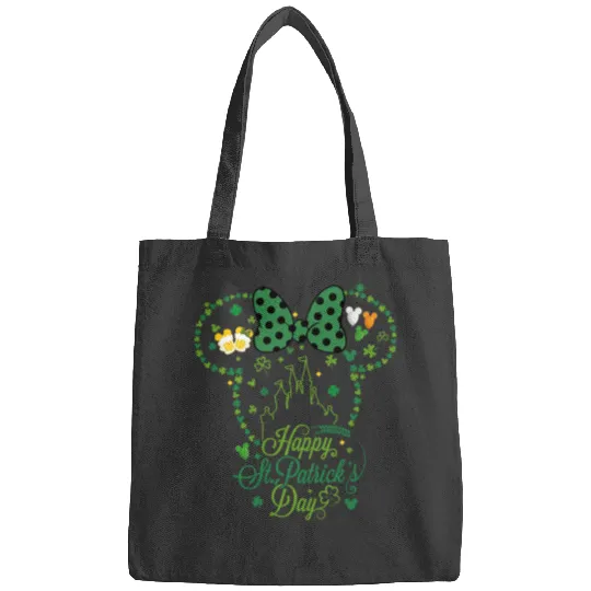Happy St Patricks Day Disney Bags, Patricks Mouse Ears Castle Bags, Disney St Patty's Day