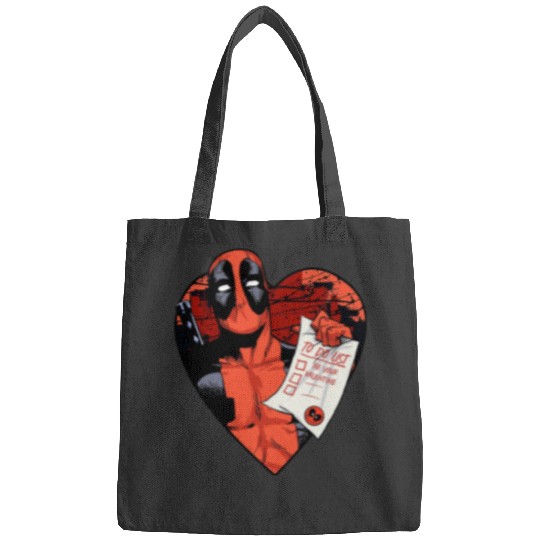 Marvel Deadpool Valentine To Do List Bags, Disney Marvel Valentines Couples Matching Bags