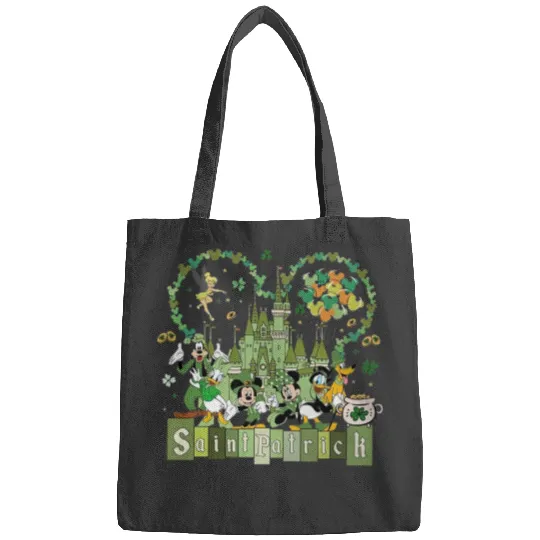 Disneyland St Patricks Day Bags, Mouse and Friends St Pattys Day Bags, Disney Irish Bags