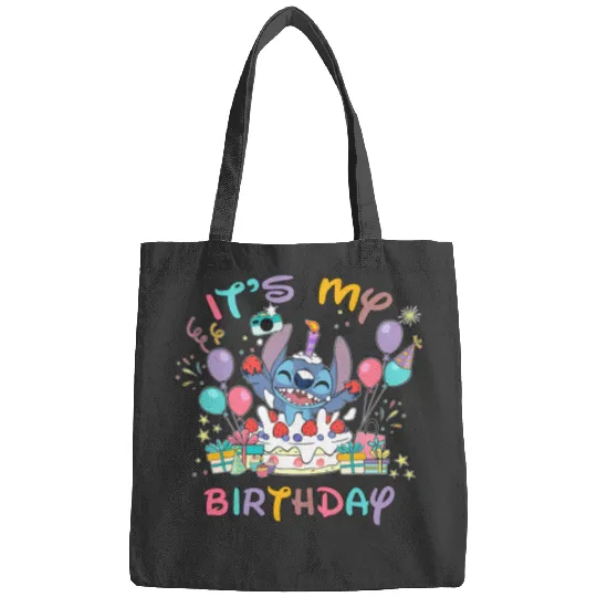 Disney Stitch Birthday Bags, Its My Birthday, Disney Birthday Bags, Family Birthday Bags, Birthday Crew Bags