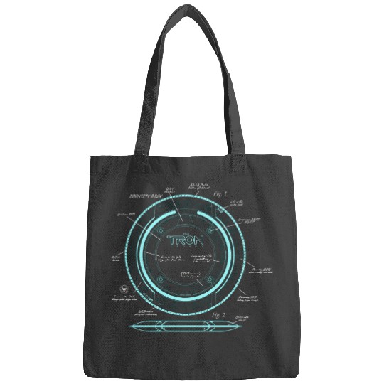 Tron Legacy Disk Designs Bags