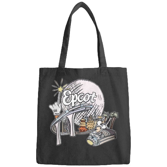 Disney Epcot Bags, Vintage Epcot 1982 Bags, Vintage Disney Bags, Mickey And Friends, Epcot Trip Bags, Disney family trip matching Bags