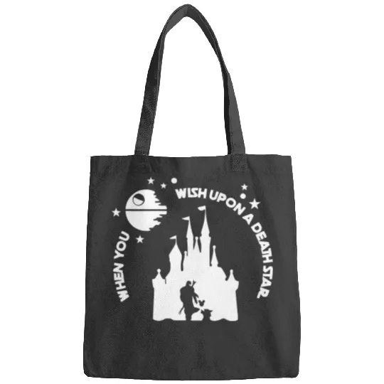 When You Wish Upon A Death Star Comfort Color Bags, Disney Star Wars Bags
